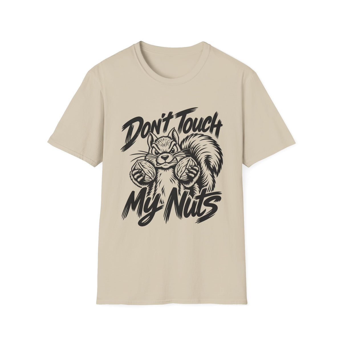 Don't Touch My Nuts Funny Squirrel T-Shirt | The Design Vault
