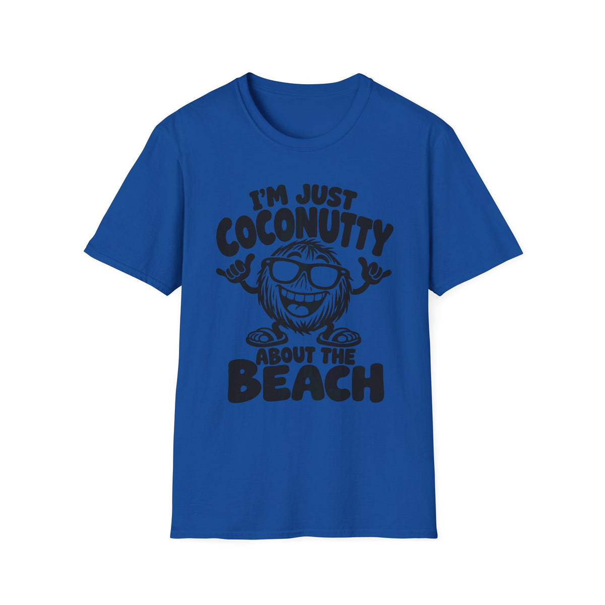 I'm Just Coconutty About the Beach Gildan 64000 T-Shirt | The Design Vault
