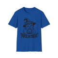Trick or Treat Witch Kitten Gildan 64000 T-Shirt -- Halloween Cat T-Shirt