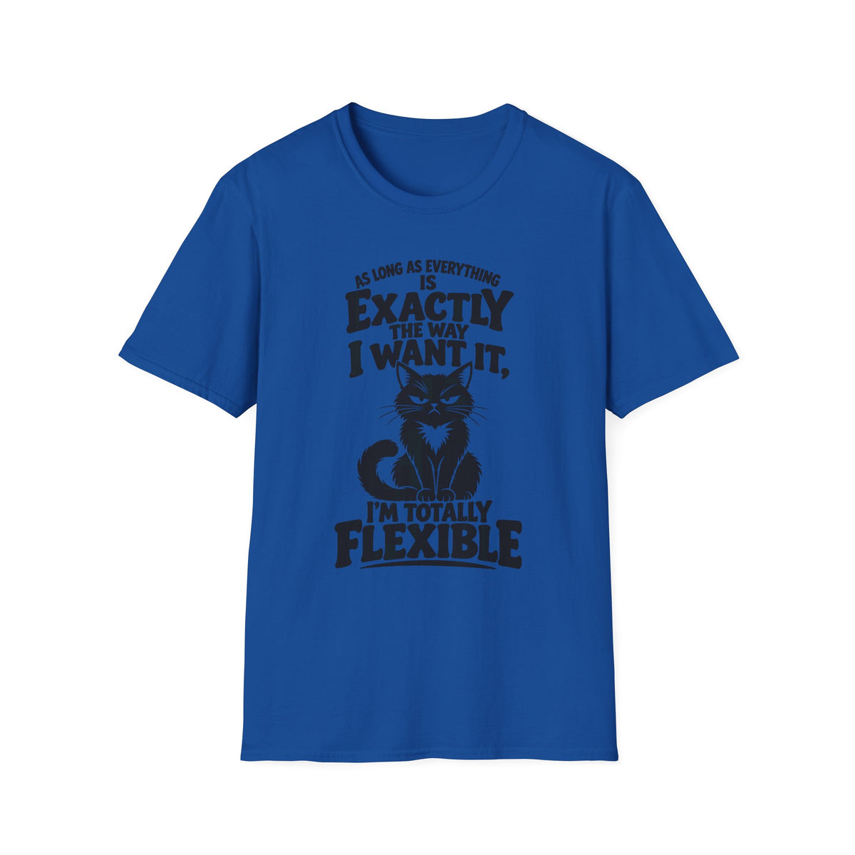 Funny Grumpy Cat Gildan 64000 T-Shirt | I'm Totally Flexible | The Design Vault