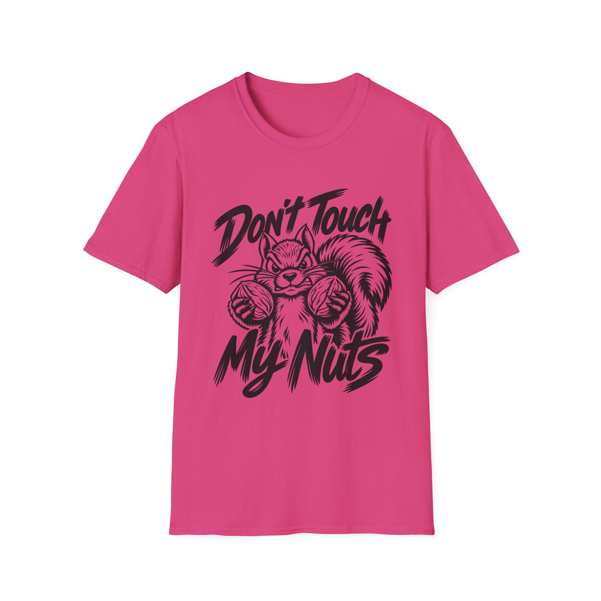 Don't Touch My Nuts Funny Squirrel T-Shirt | The Design Vault