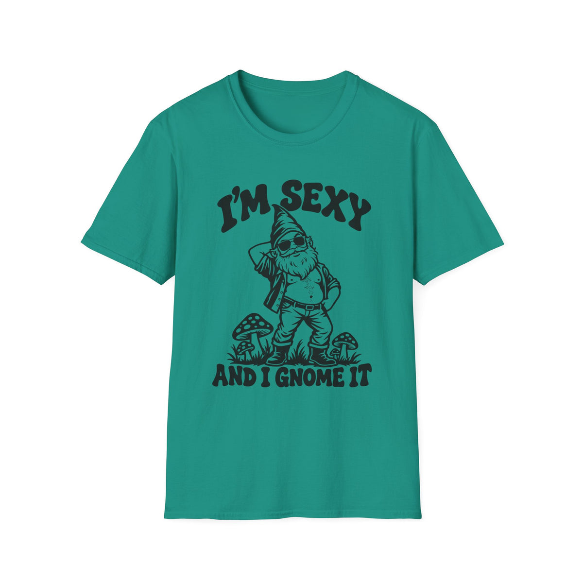 I'm Sexy and I Gnome It Gildan 64000 T-Shirt -- Funny Garden Gnome T-Shirt
