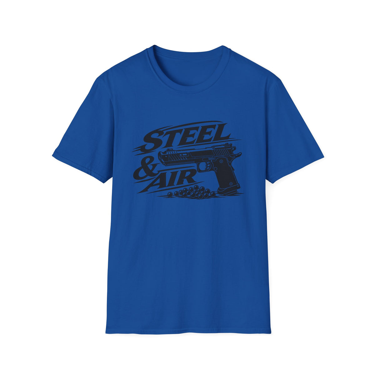 Steel & Air Air Pistol Gildan 64000 Graphic T-Shirt | The Design Vault