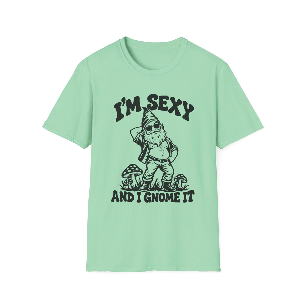 I'm Sexy and I Gnome It Gildan 64000 T-Shirt -- Funny Garden Gnome T-Shirt