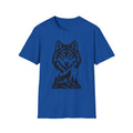 Wolf Silhouette Gildan 64000 T-Shirt | Howling Wolf & Wilderness Design | The Design Vault