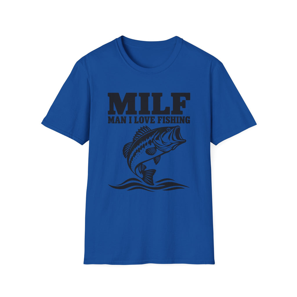 MILF Man I Love Fishing Gildan 64000 T-Shirt | Funny Bass Fishing Shirt