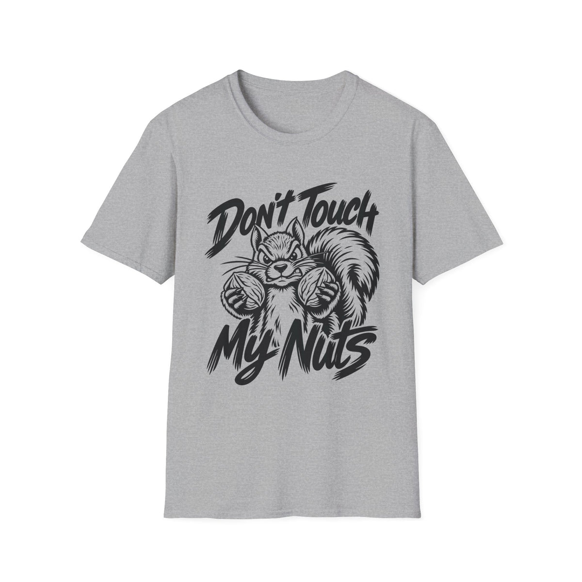Don't Touch My Nuts Funny Squirrel T-Shirt | The Design Vault