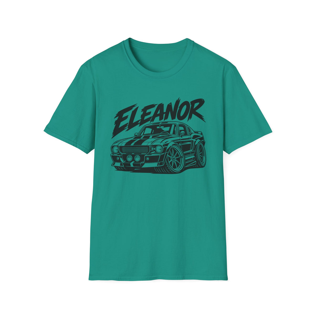 Eleanor Muscle Car Gildan 64000 T-Shirt | Classic Car Graphic Tee | The Design Vault