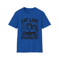 Cat Lady Starter Kit Gildan 64000 T-Shirt | Cute Cat Lover Tee | The Design Vault