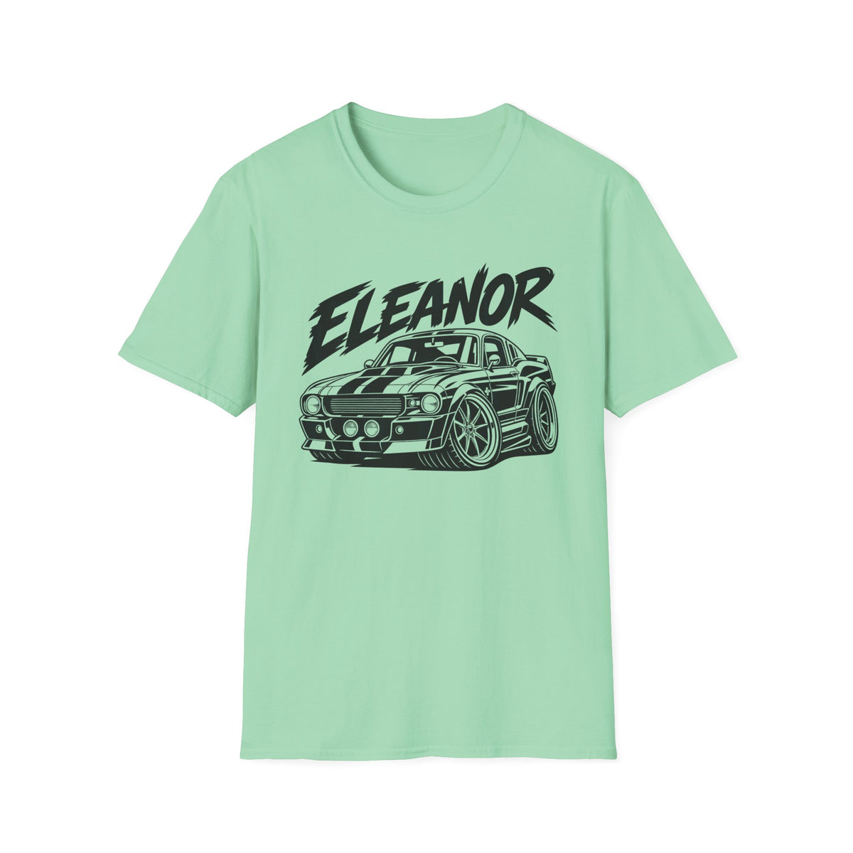 Eleanor Muscle Car Gildan 64000 T-Shirt | Classic Car Graphic Tee | The Design Vault