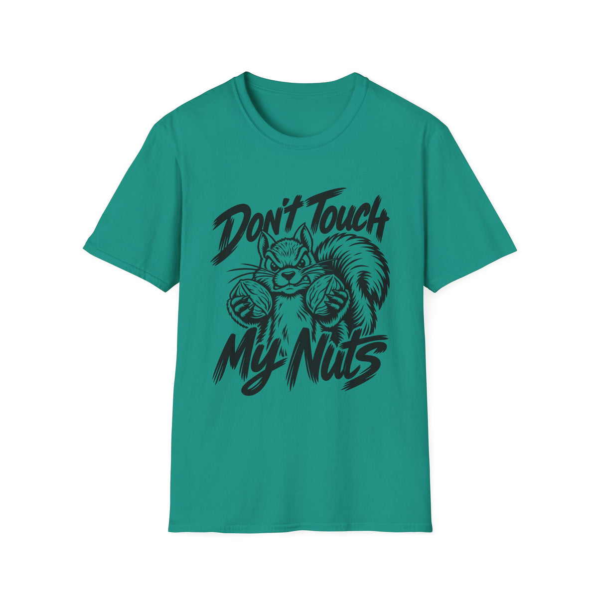 Don't Touch My Nuts Funny Squirrel T-Shirt | The Design Vault