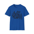 Leopard & Tropical Flowers Gildan 64000 T-Shirt | Wildlife Graphic Tee | The Design Vault